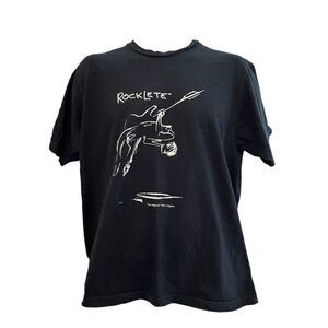 Vintage Rocklete Nils Lofgren Mens Large T Shirt Rock & Roll Guitar Player